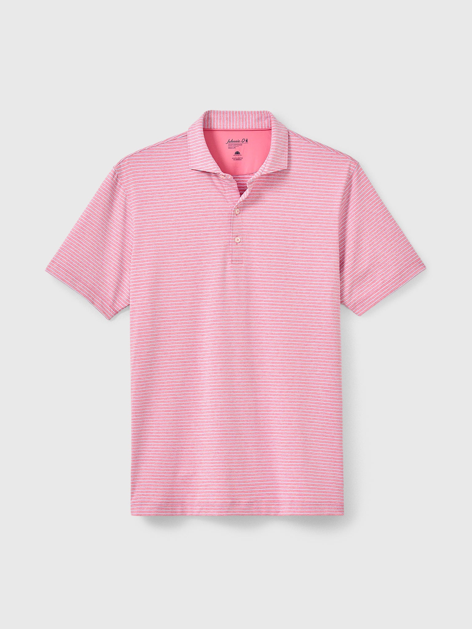 Johnnie-O Men's Michael Stripe Performance Jersey Polo - Saint Bernard