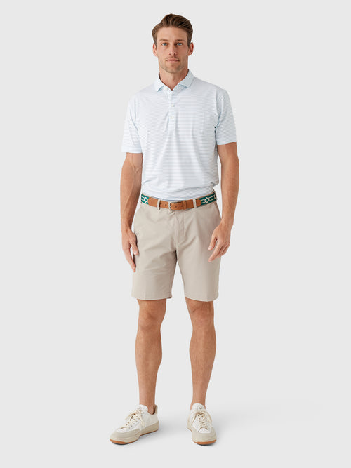 Johnnie-O Men's Michael Stripe Performance Jersey Polo - Saint Bernard