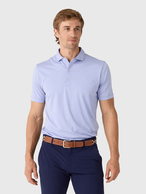 Johnnie-O Men's Michael Stripe Performance Jersey Polo