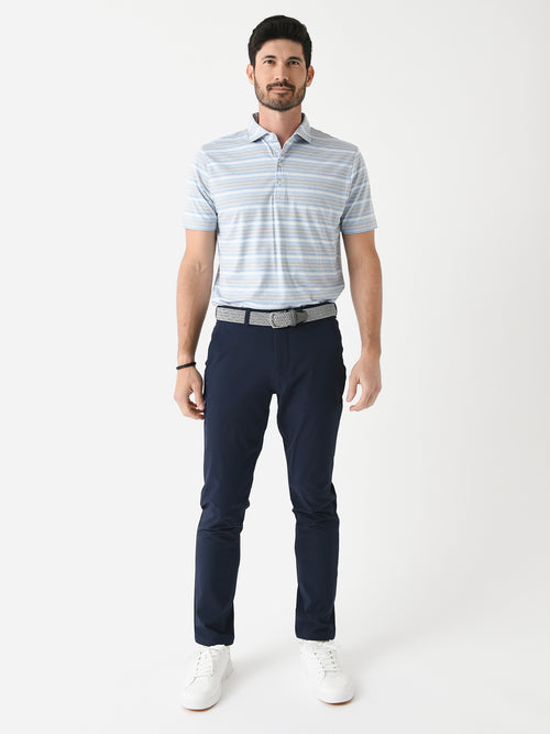 Johnnie-O Men's Coope Stripe Performance Polo