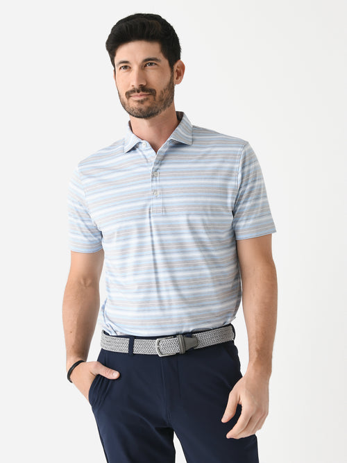 Johnnie-O Men's Coope Stripe Performance Polo