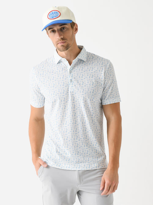 Johnnie-O Men's Herd Printed Top Shelf Performance Polo