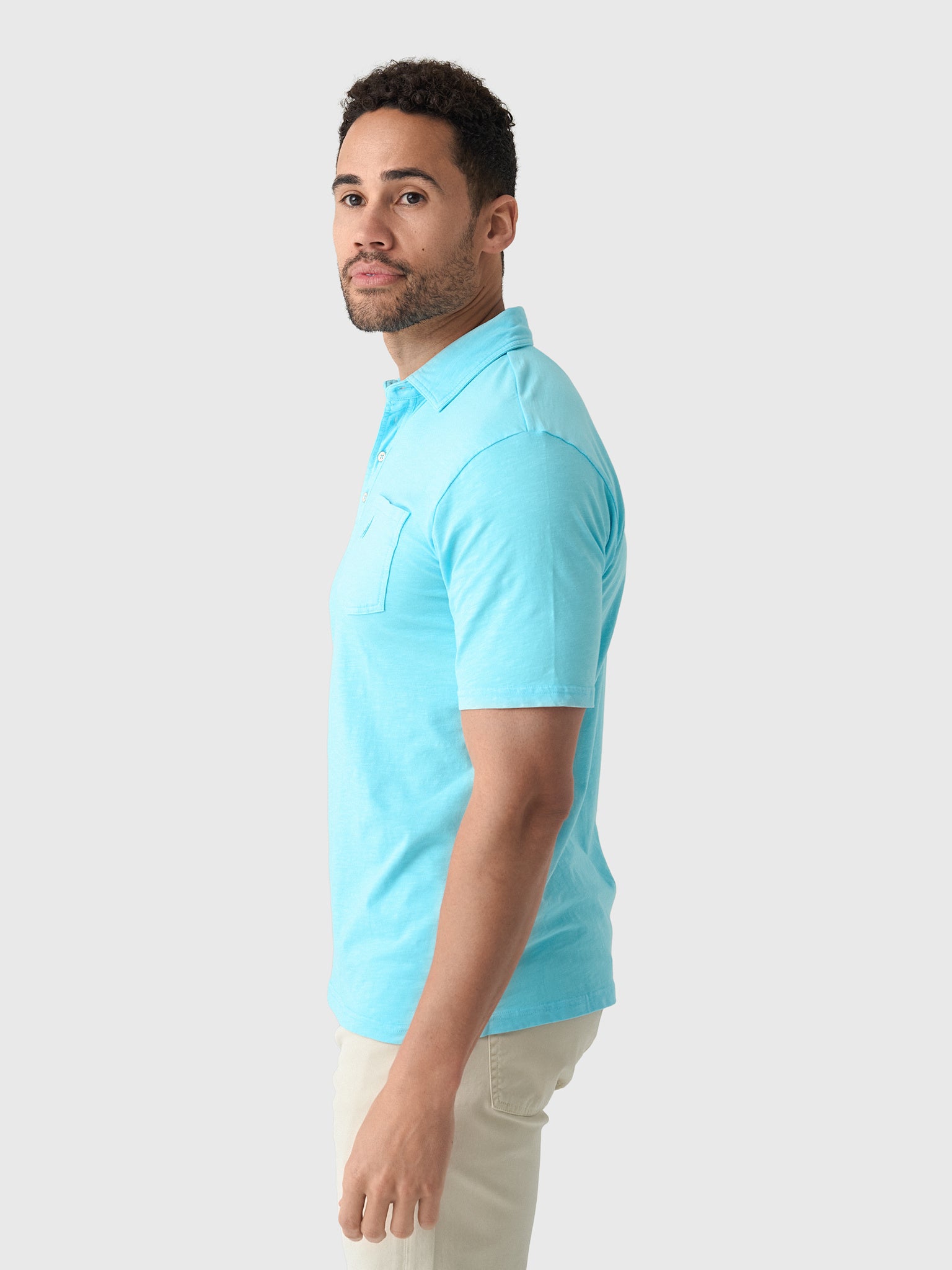 Johnnie-O Men's Coastal Wash Original 4-Button Polo - Saint Bernard