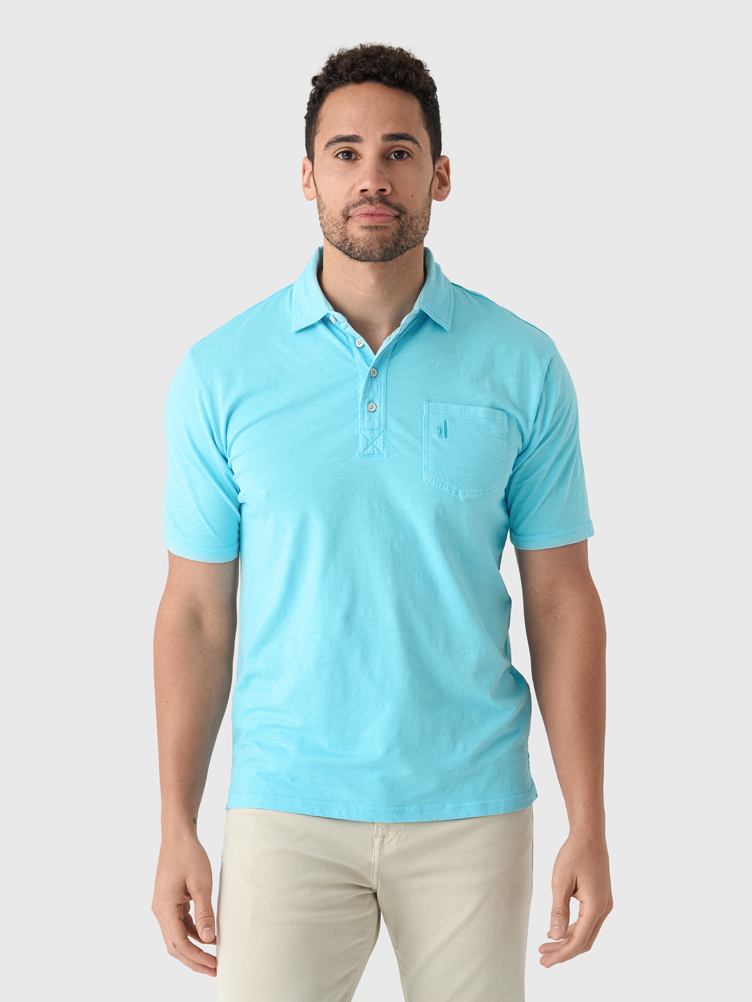Johnnie-O Men's Coastal Wash Original 4-Button Polo - Saint Bernard