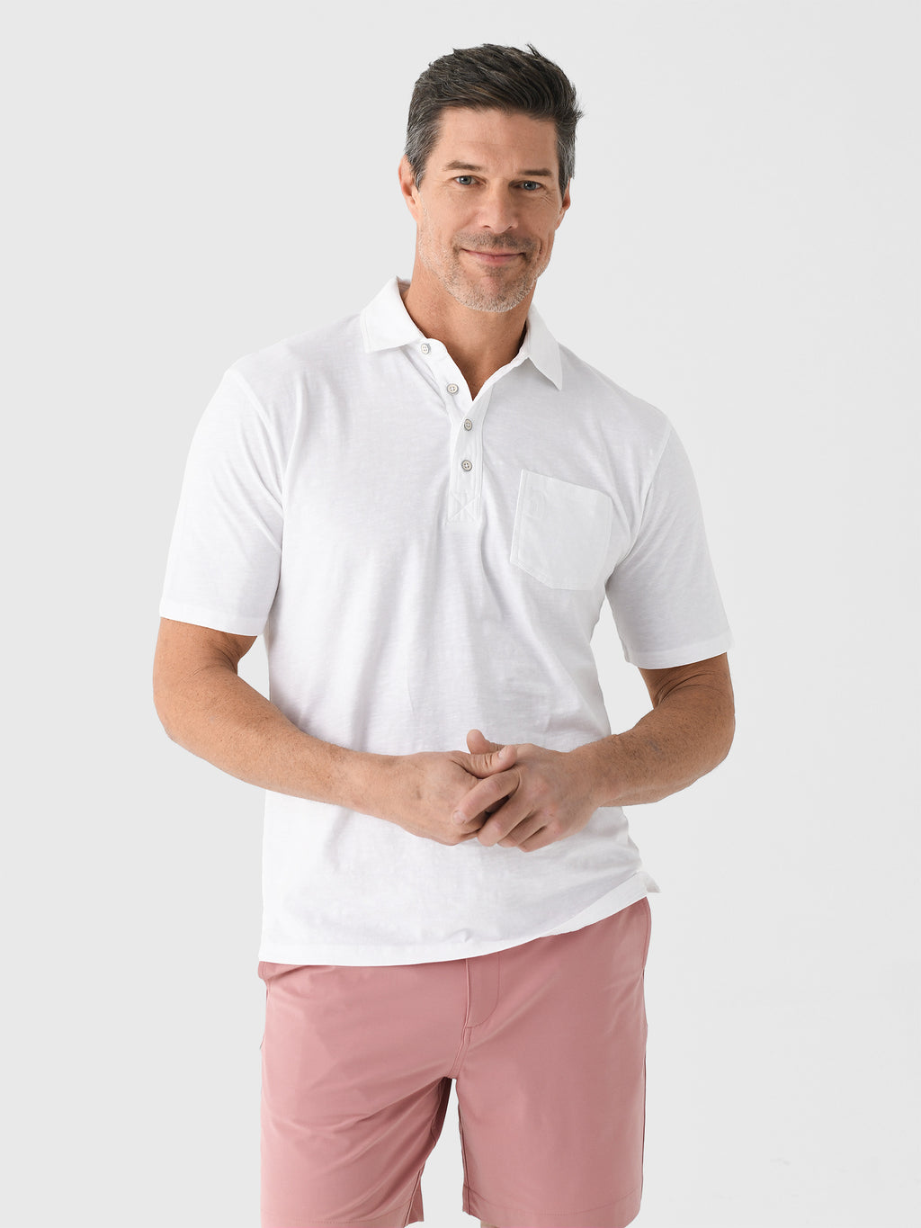Johnnie-O Men's Coastal Wash Original 4-Button Polo - Saint Bernard
