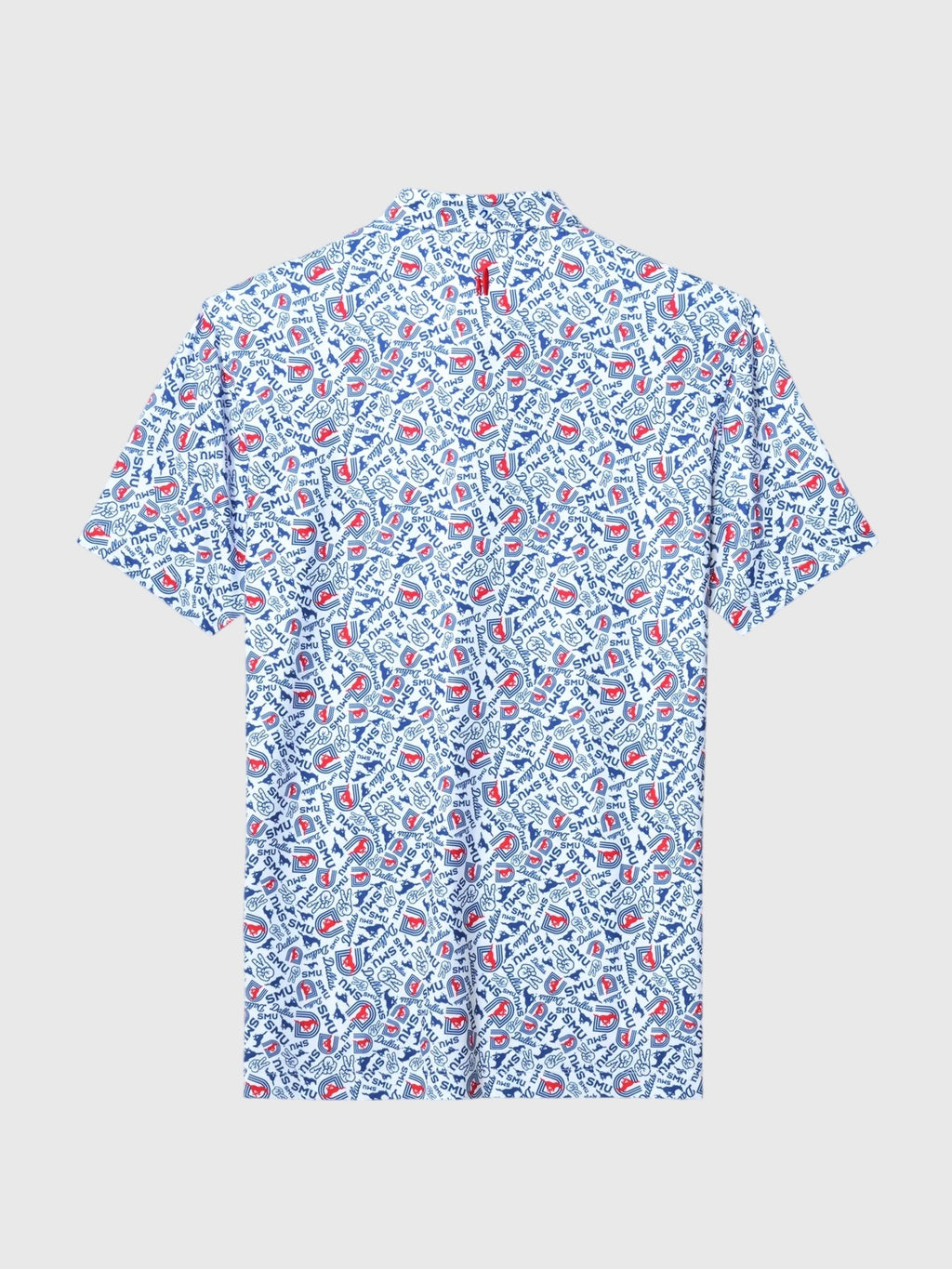 Johnnie-O Men's Southern Methodist University Galvin Performance Jersey Printed Polo - Saint Bernard