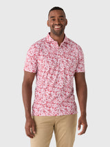 Johnnie-O Men's University of Oklahoma Galvin Performance Jersey Printed Polo - Saint Bernard