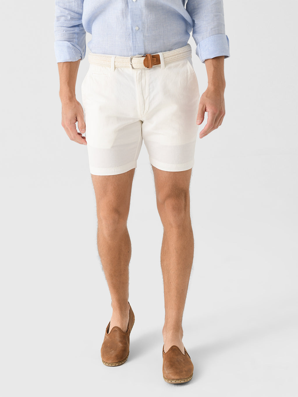 Johnnie-O Men's Melrose Cotton Linen Short - Saint Bernard