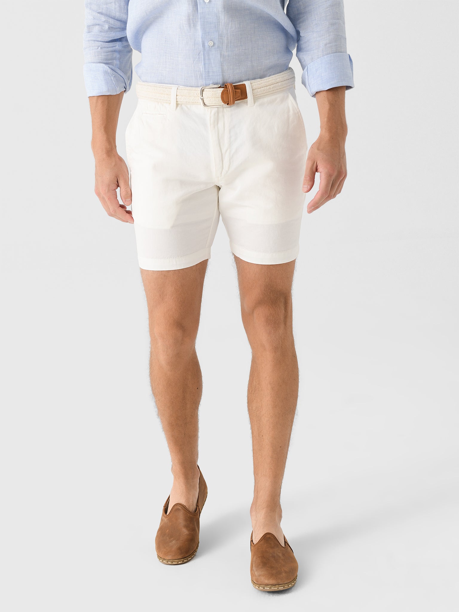 Johnnie-O Men's Melrose Cotton Linen Short - Saint Bernard