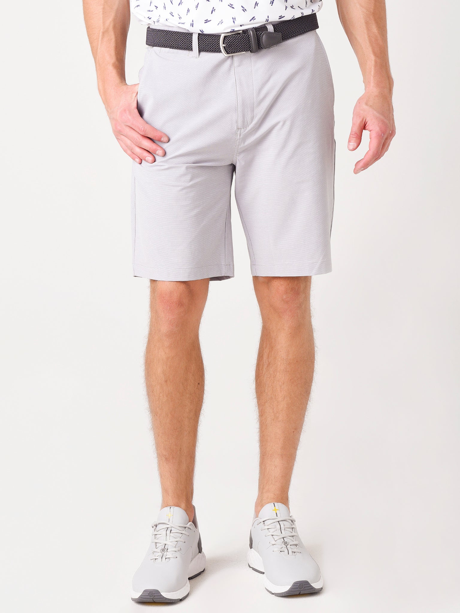 Johnnie-O Men's Men's Wyatt Prep-Performance Short - Saint Bernard
