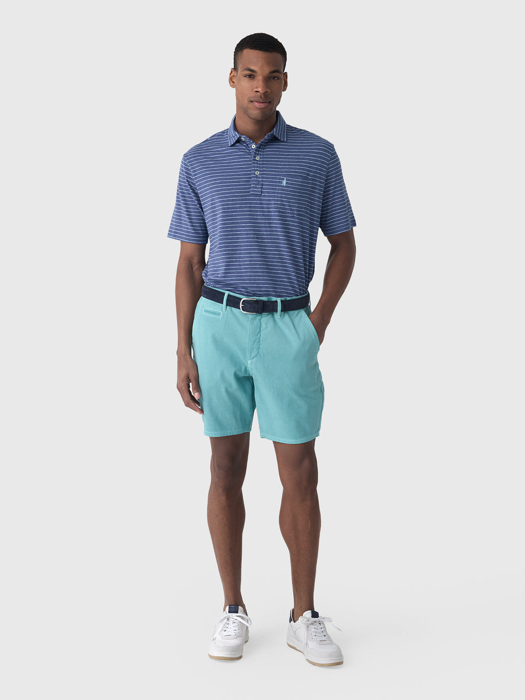 Johnnie-O Men's Nassau Cotton Blend Short - Saint Bernard