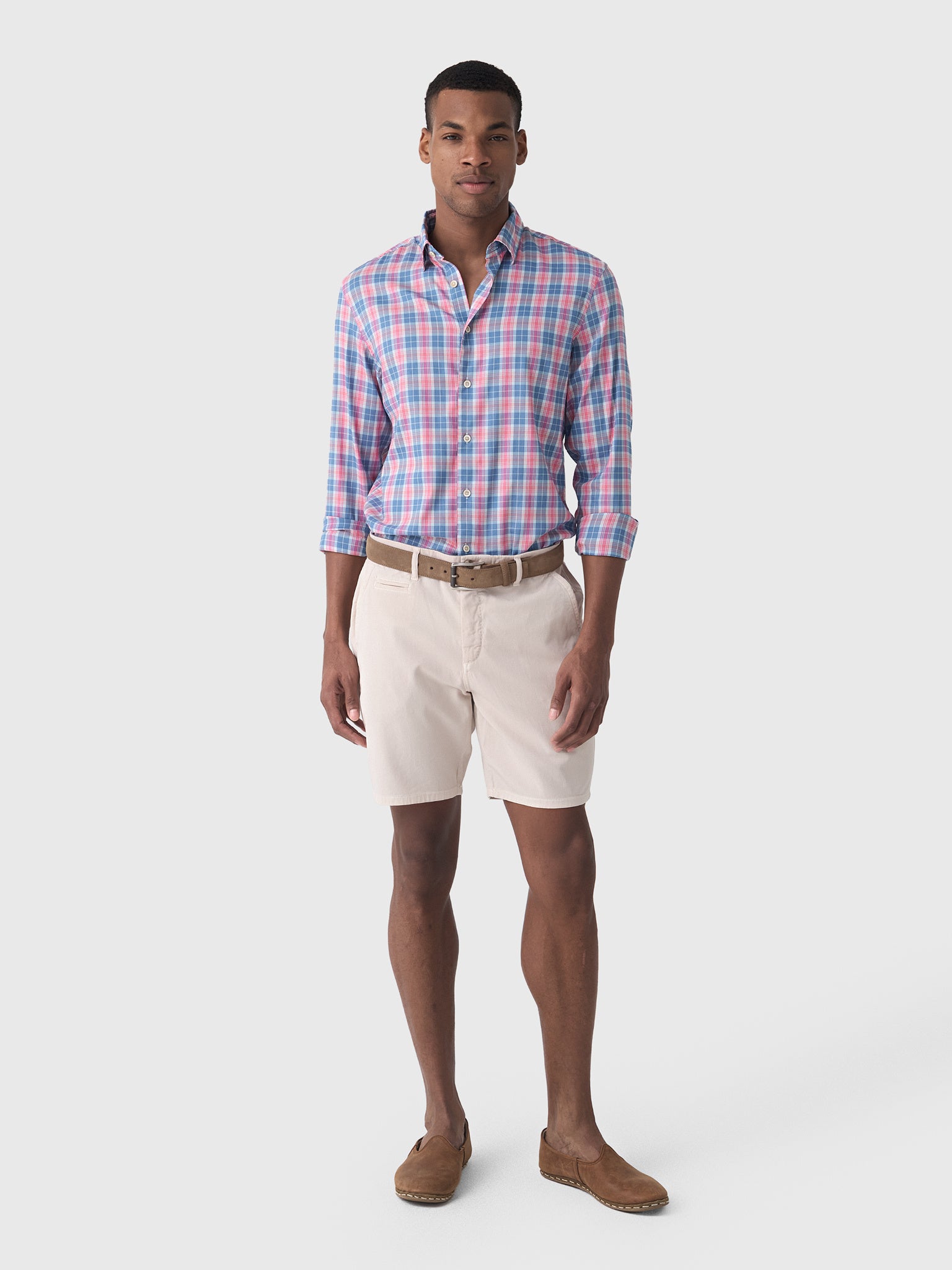 Johnnie-O Men's Nassau Cotton Blend Short - Saint Bernard