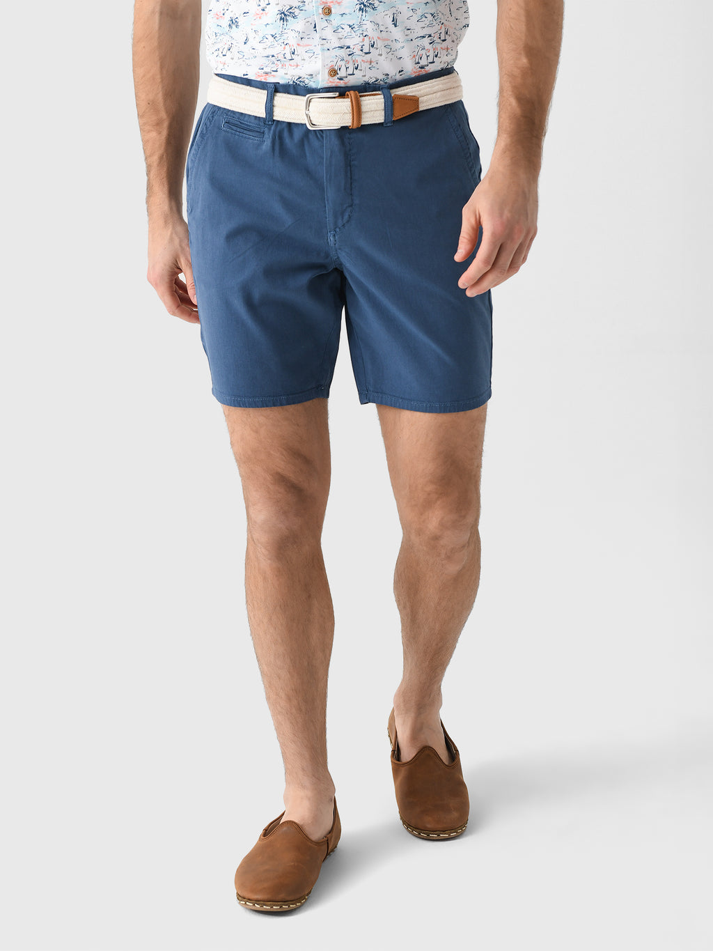 Johnnie-O Men's Nassau Cotton Blend Short - Saint Bernard