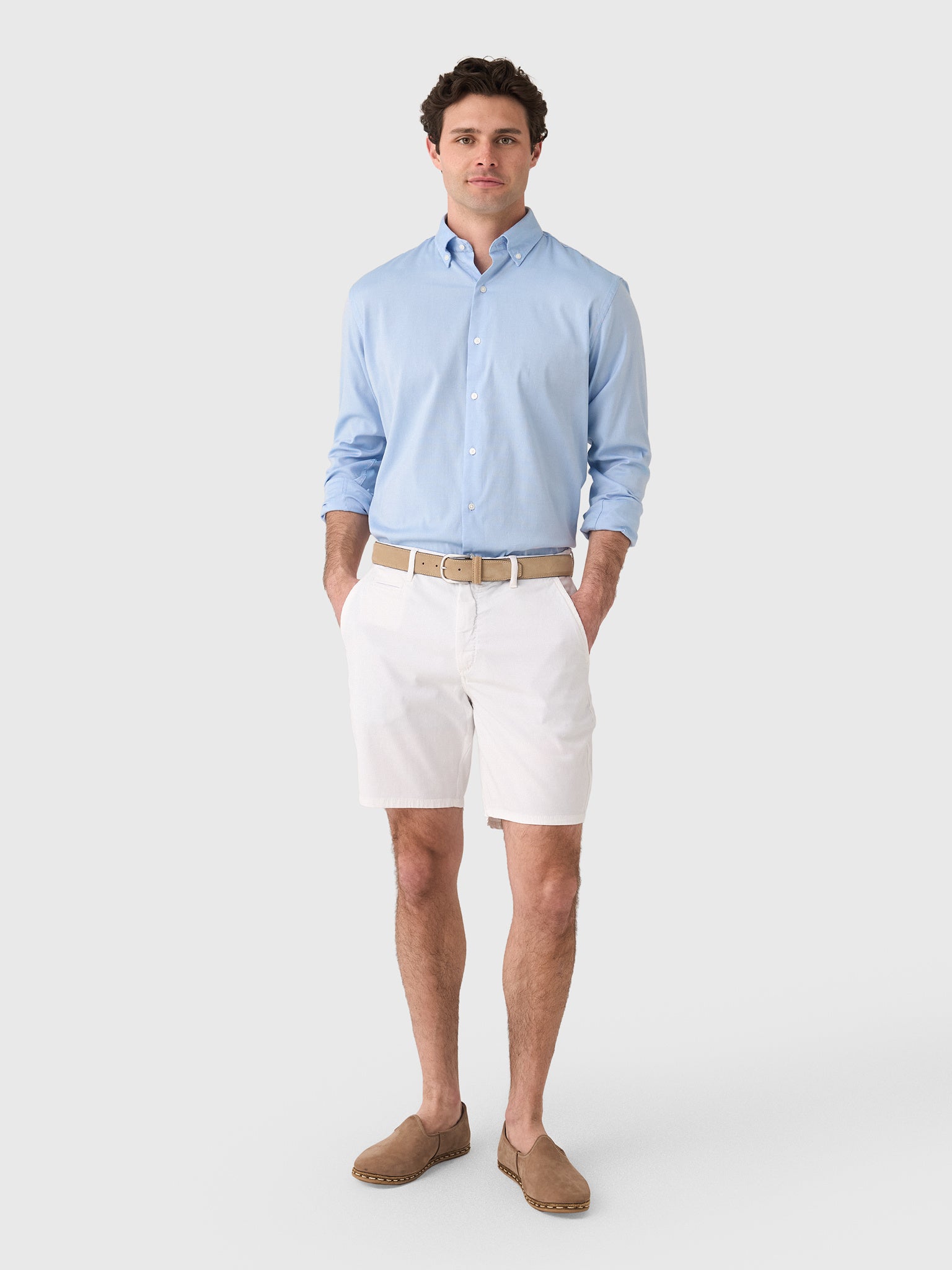 Johnnie-O Men's Nassau Cotton Blend Short - Saint Bernard