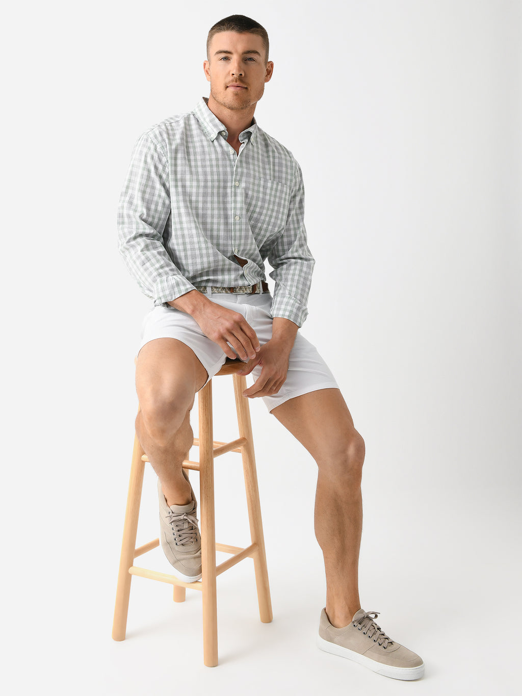 Johnnie-O Men's Nassau Cotton Blend Short - Saint Bernard