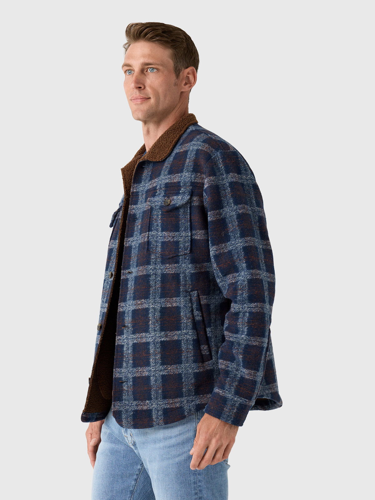 Johnnie-O Men's Sherpa Lined Shacket - Saint Bernard
