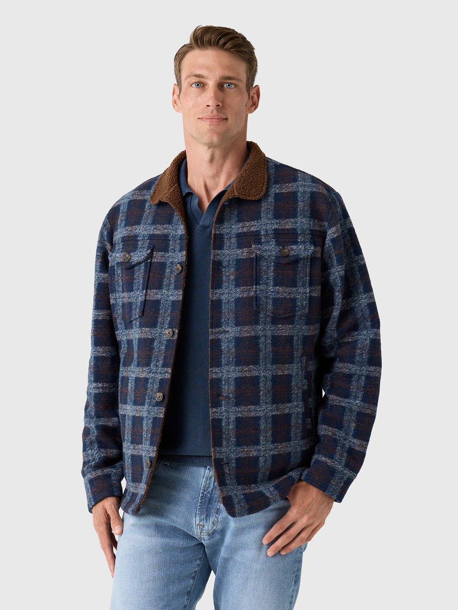 Johnnie-O Men's Sherpa Lined Shacket - Saint Bernard