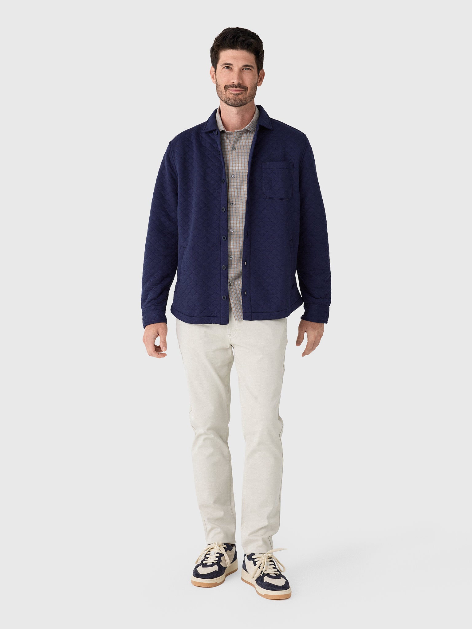 Johnnie-O Men's Stowe Quilt Shacket - Saint Bernard