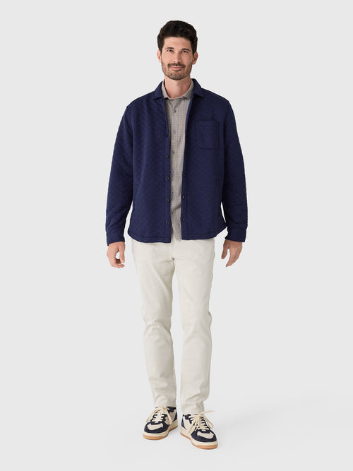 Johnnie-O Men's Stowe Quilt Shacket - Saint Bernard