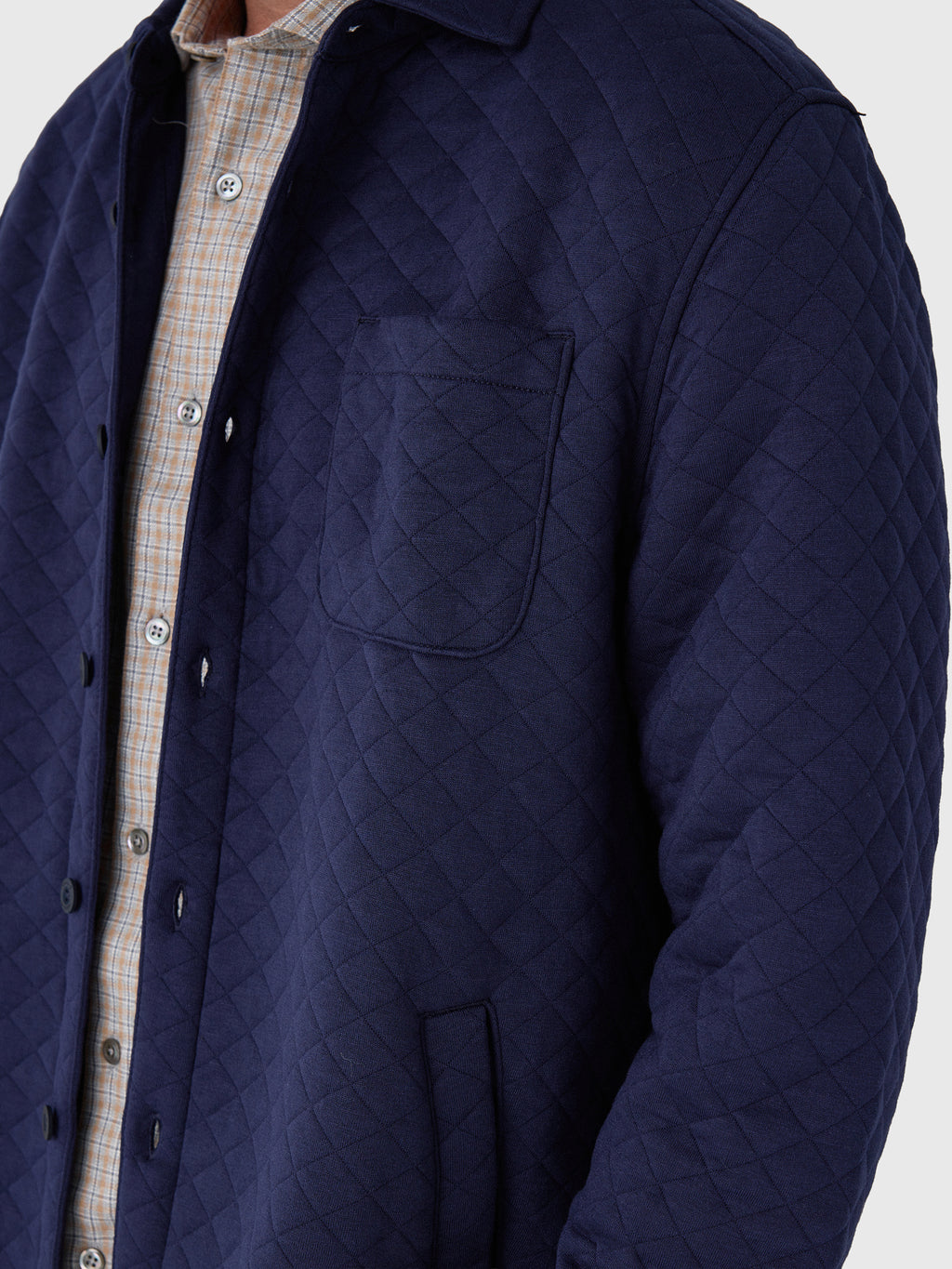Johnnie-O Men's Stowe Quilt Shacket - Saint Bernard