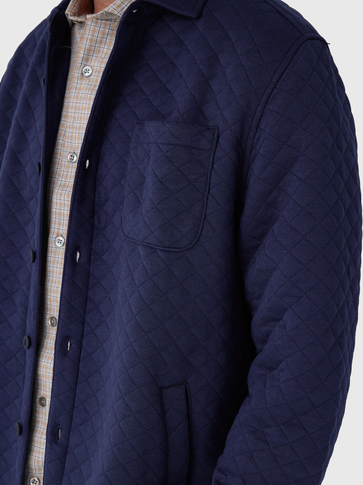 Johnnie-O Men's Stowe Quilt Shacket - Saint Bernard