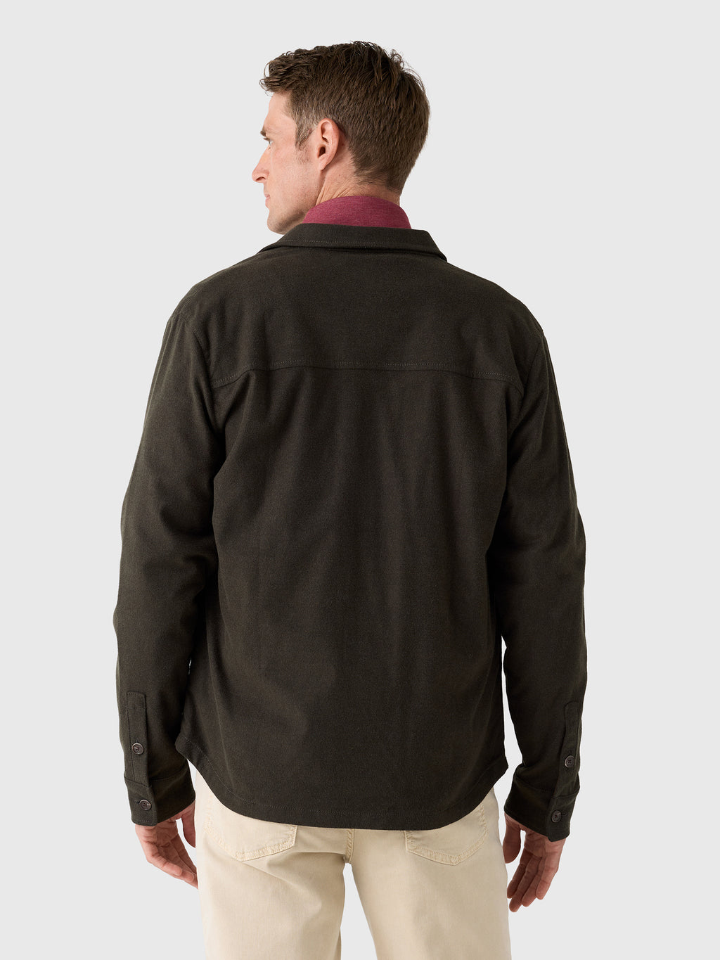 Johnnie-O Men's Brushed Shacket - Saint Bernard