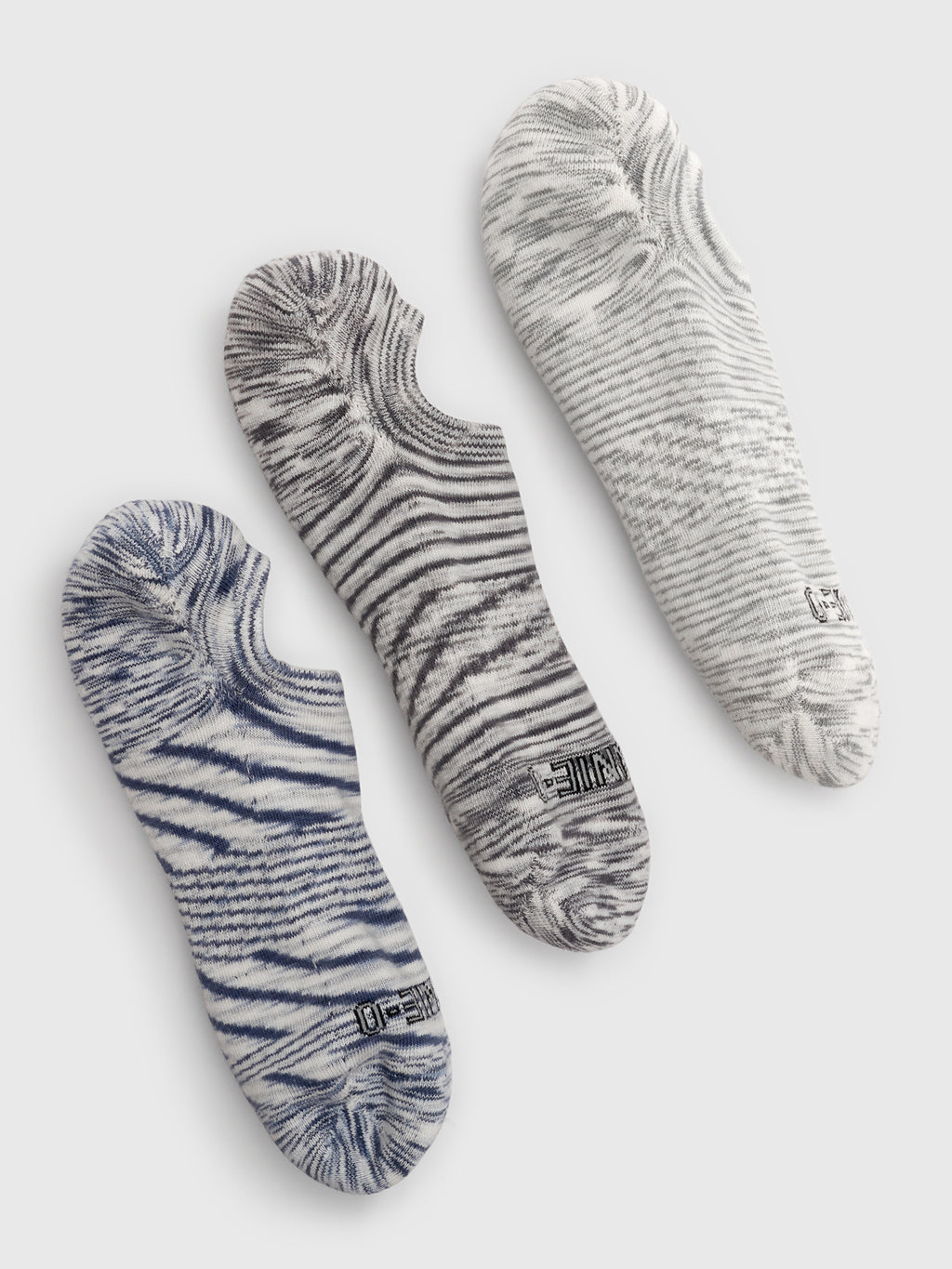 Johnnie-O Men's No Show 3-Pack Socks - Saint Bernard