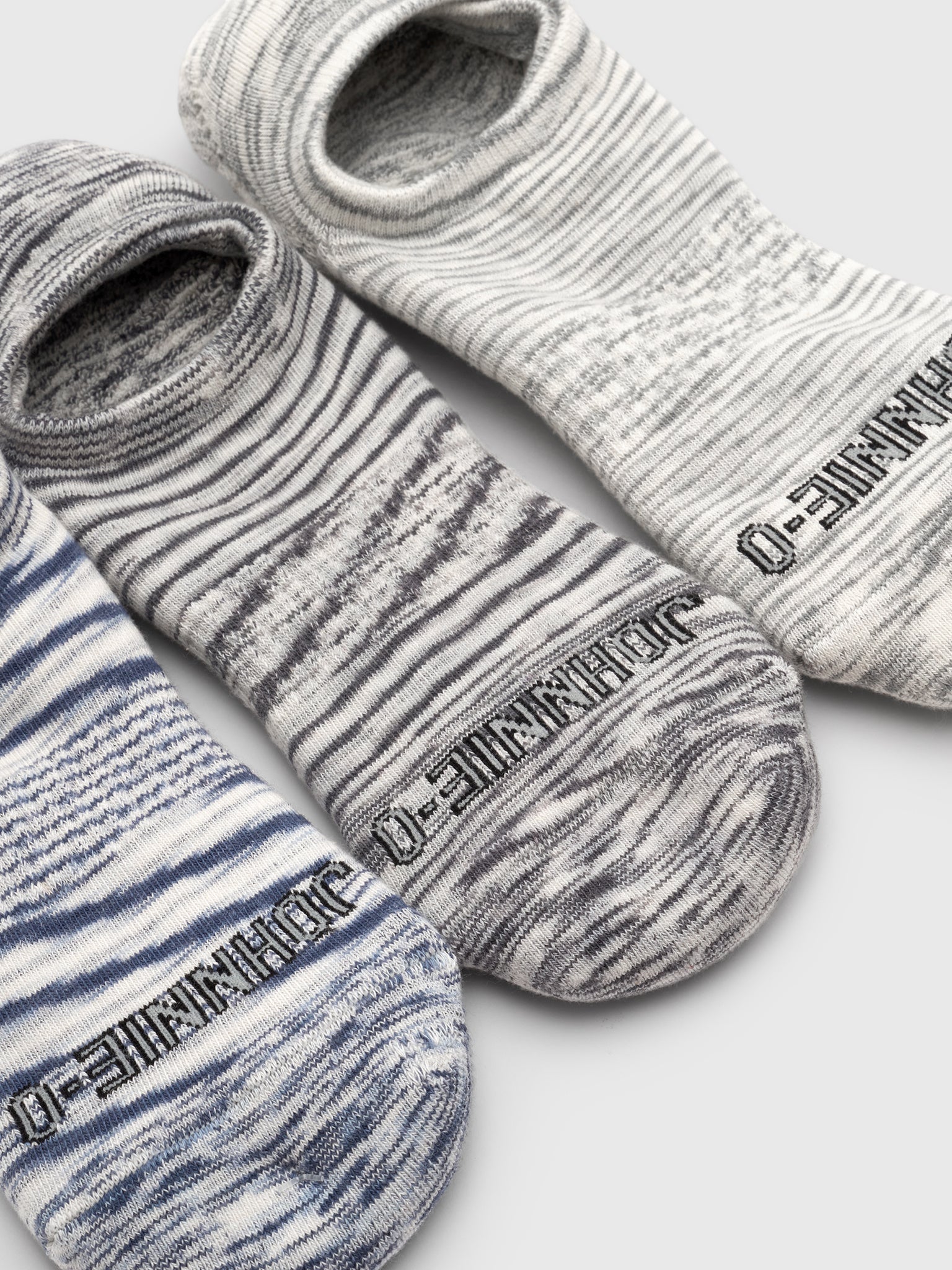Johnnie-O Men's No Show 3-Pack Socks - Saint Bernard