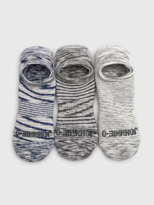 Johnnie-O Men's No Show 3-Pack Socks