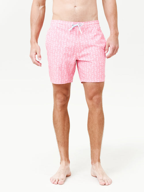 Johnnie-O Men's Marco Half Elastic Swim Trunk