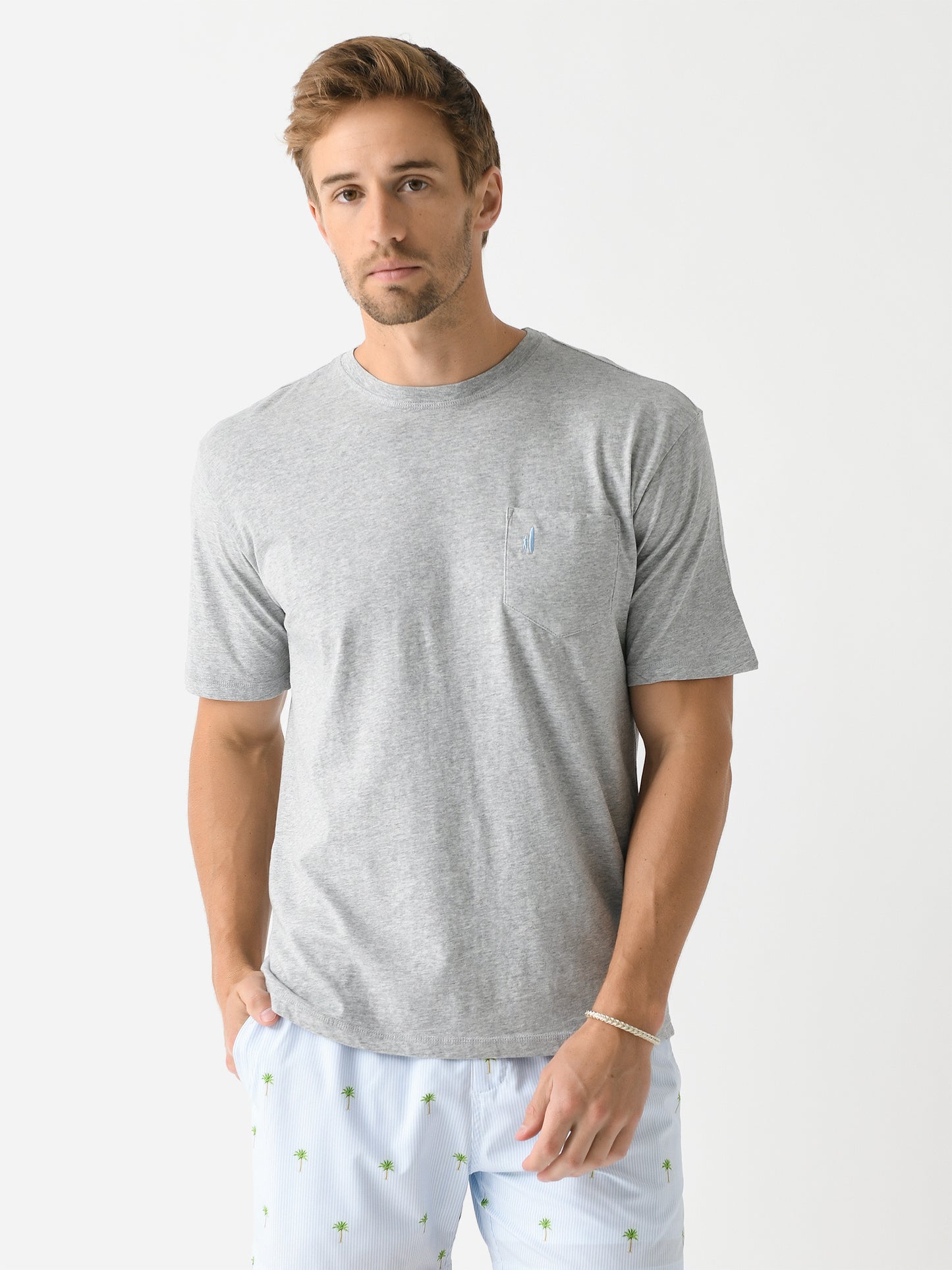 Johnnie-O Men's Heathered Dale T-Shirt - Saint Bernard