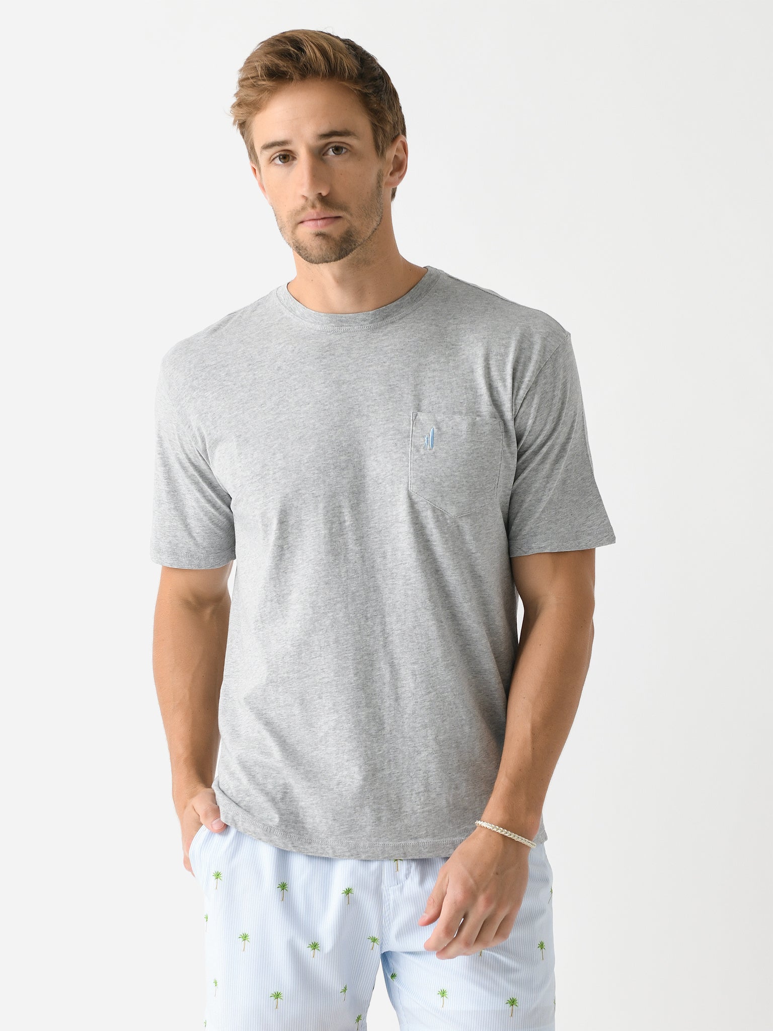 Johnnie-O Men's Heathered Dale T-Shirt - Saint Bernard