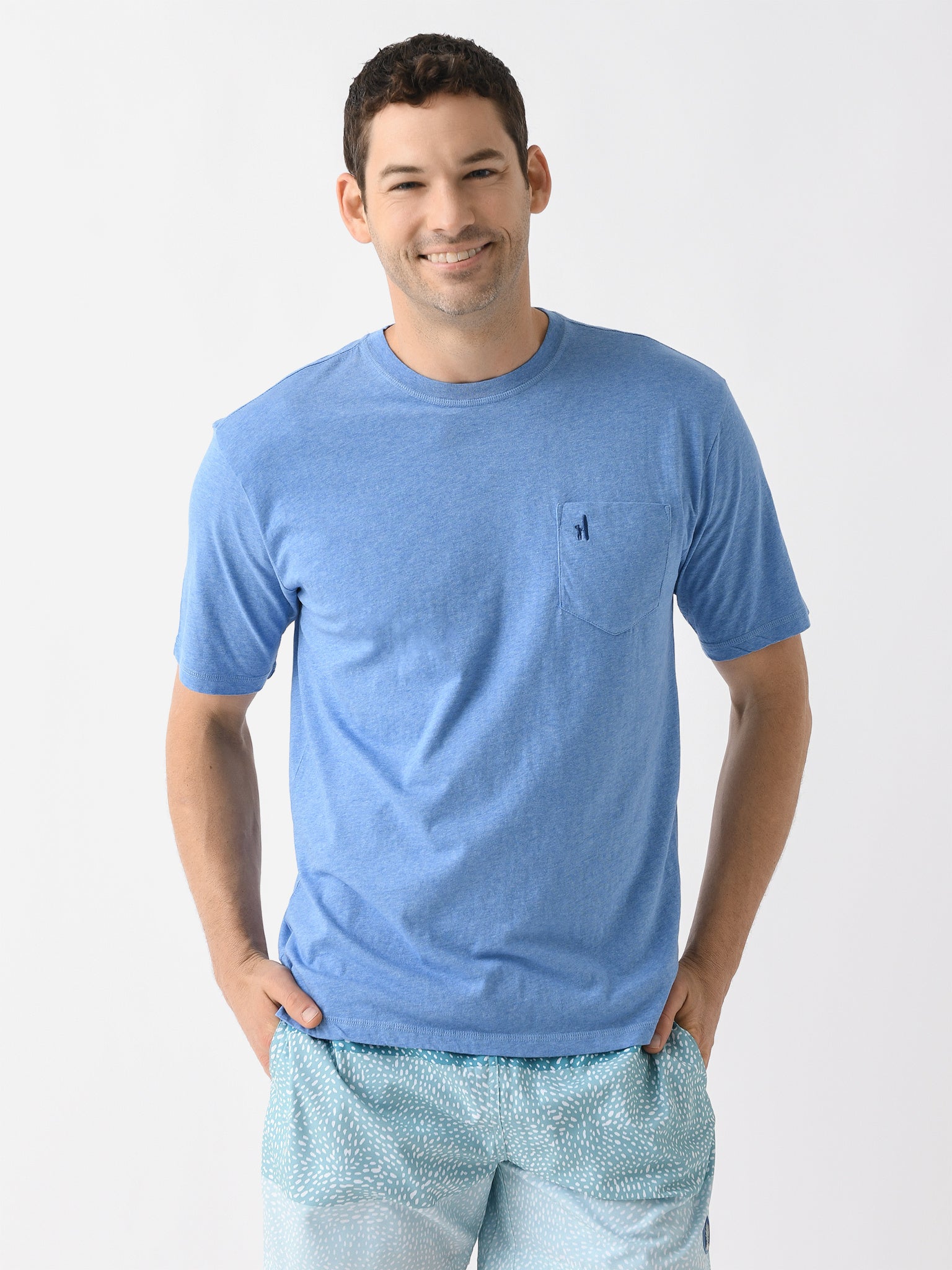 Johnnie-O Men's Heathered Dale T-Shirt - Saint Bernard