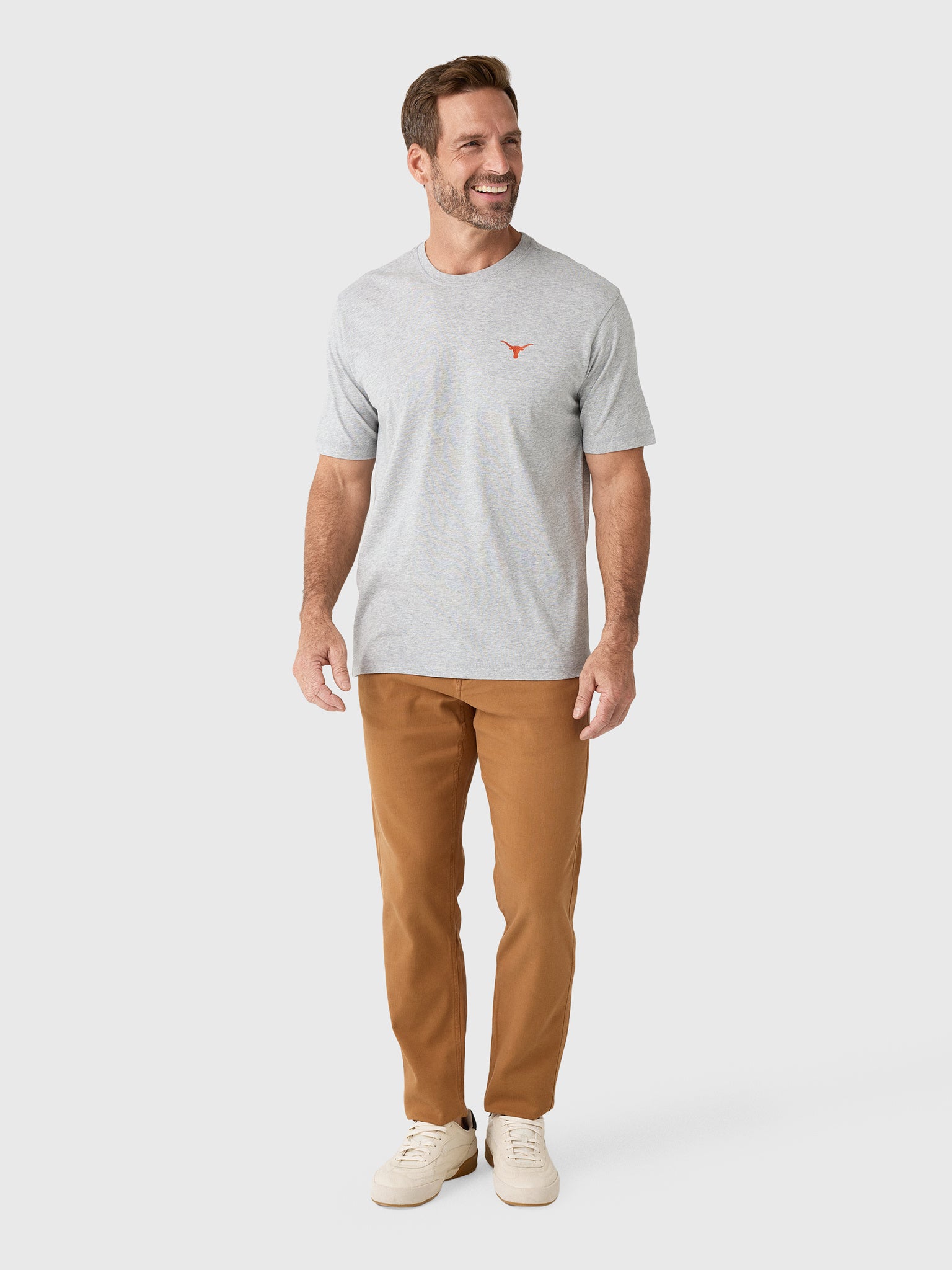 Johnnie-O Men's Collegiate Heathered Spencer Cotton T-Shirt - Saint Bernard