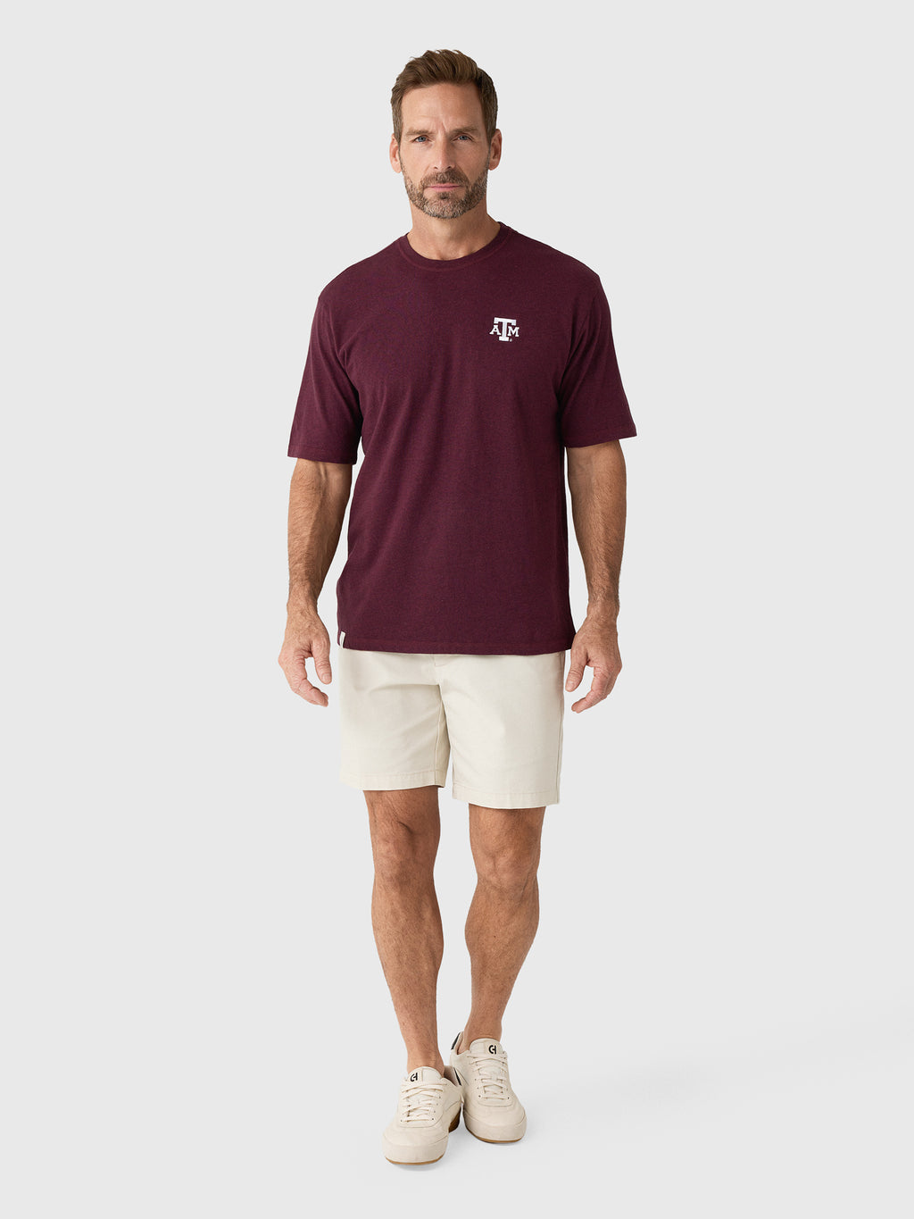 Johnnie-O Men's Collegiate Heathered Spencer Cotton T-Shirt - Saint Bernard