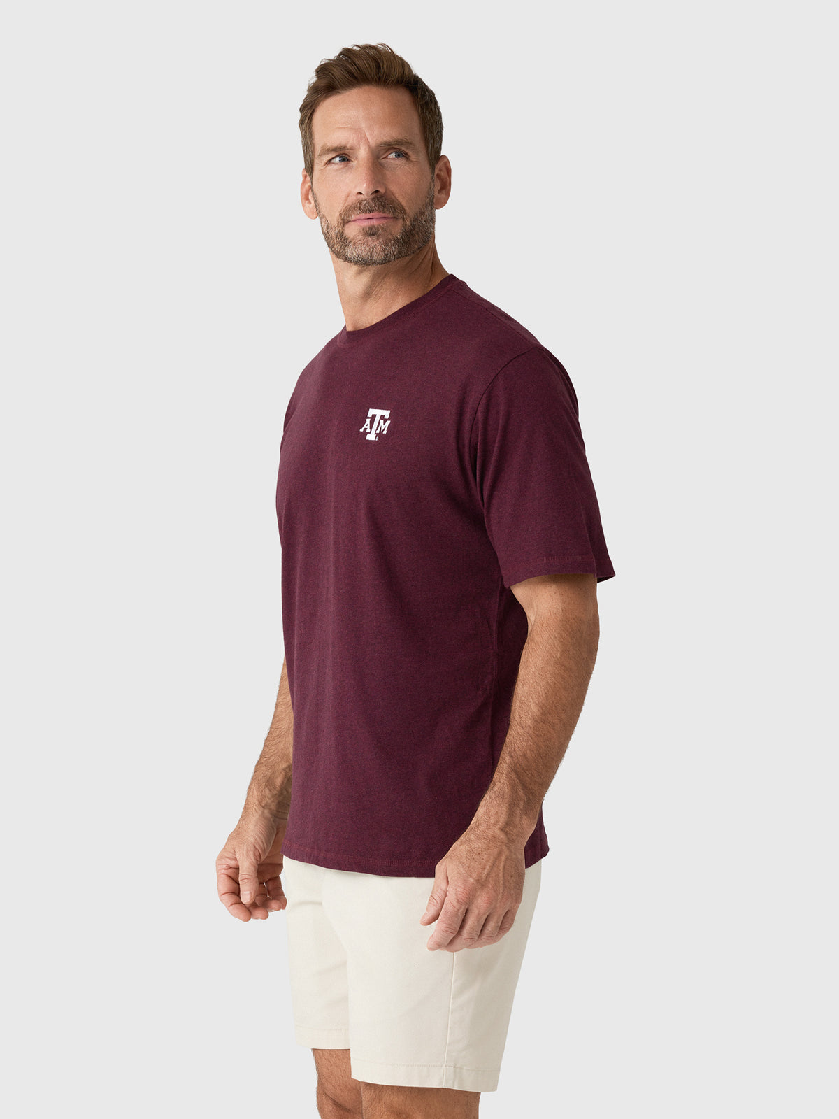 Johnnie-O Men's Collegiate Heathered Spencer Cotton T-Shirt - Saint Bernard