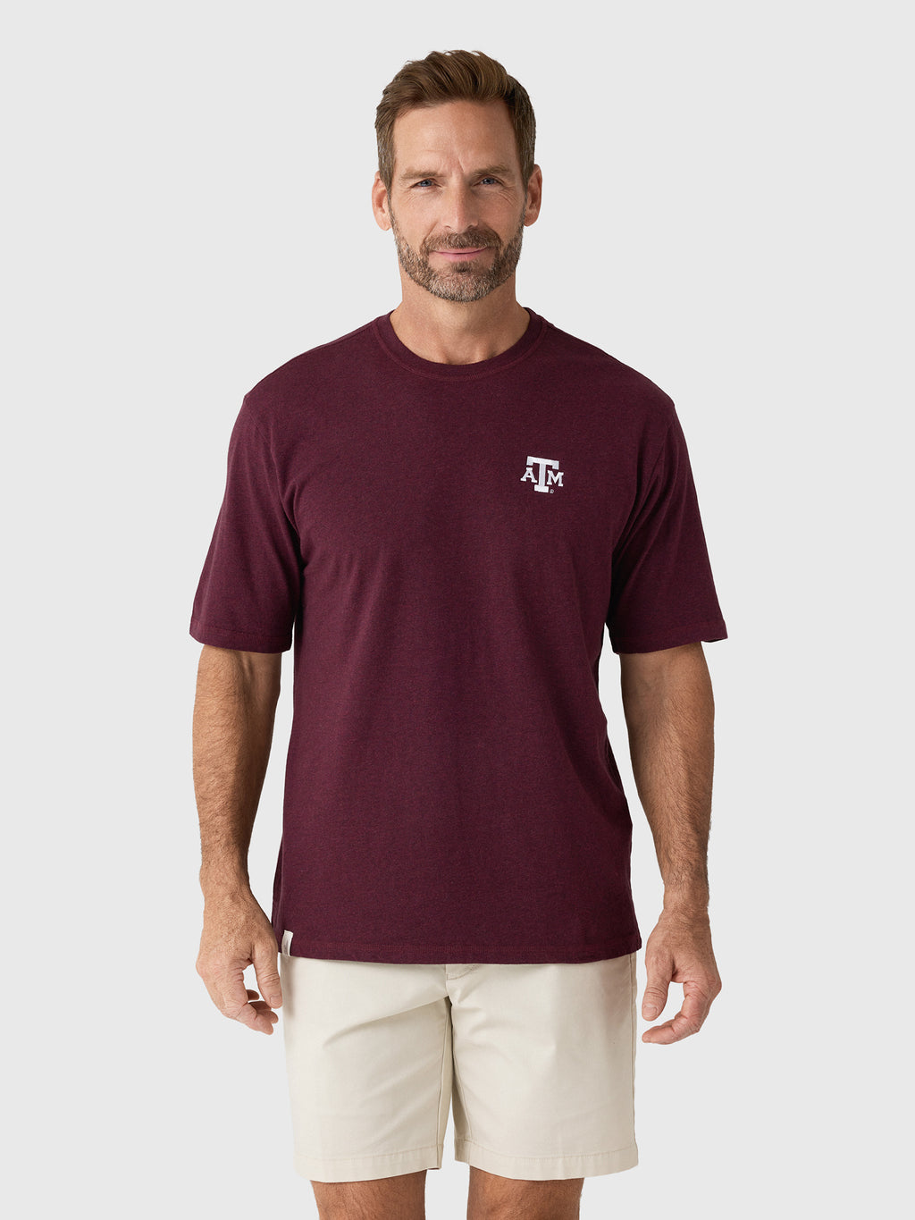 Johnnie-O Men's Collegiate Heathered Spencer Cotton T-Shirt - Saint Bernard