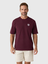 Johnnie-O Men's Collegiate Heathered Spencer Cotton T-Shirt - Saint Bernard