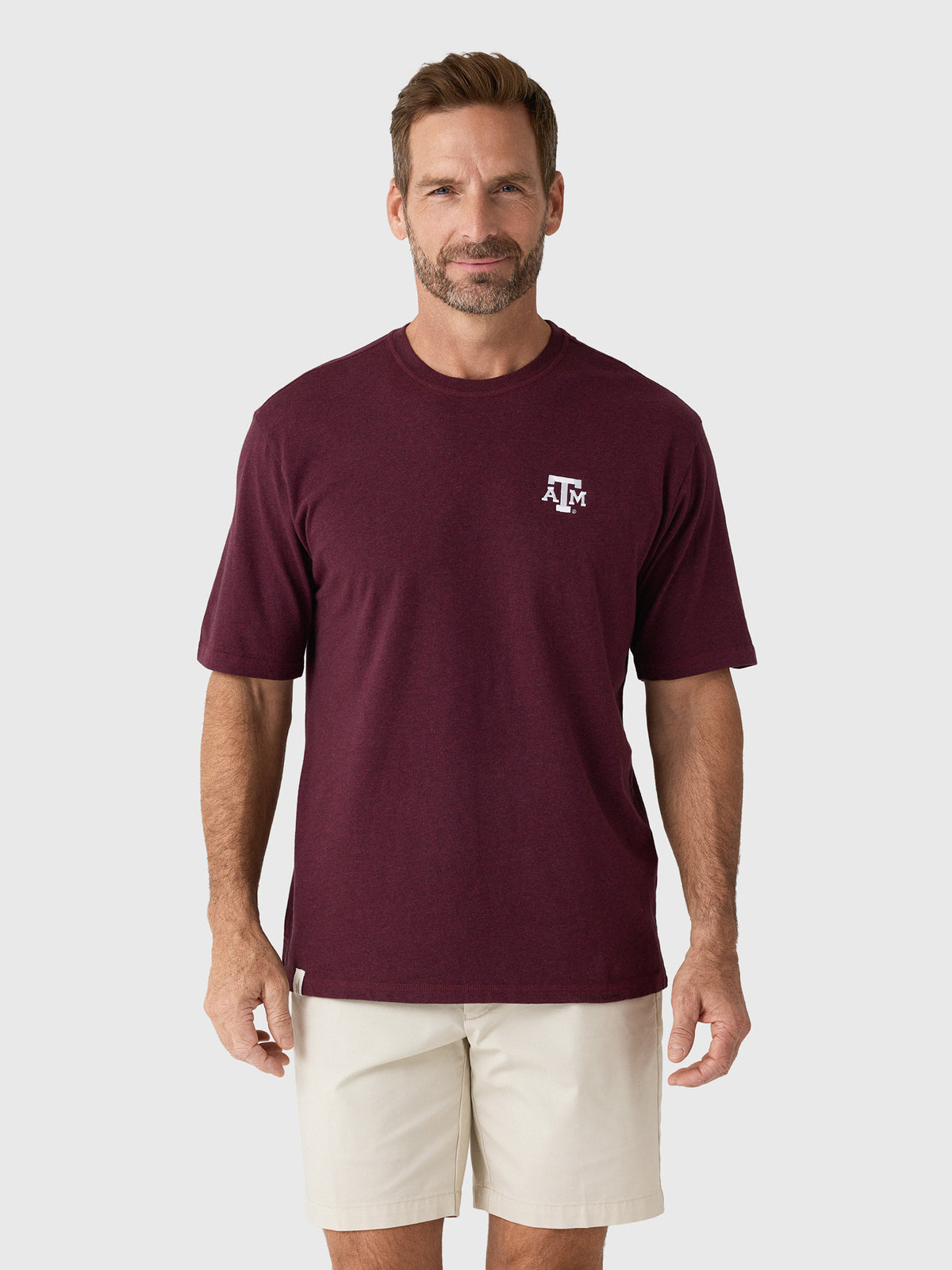 Johnnie-O Men's Collegiate Heathered Spencer Cotton T-Shirt - Saint Bernard