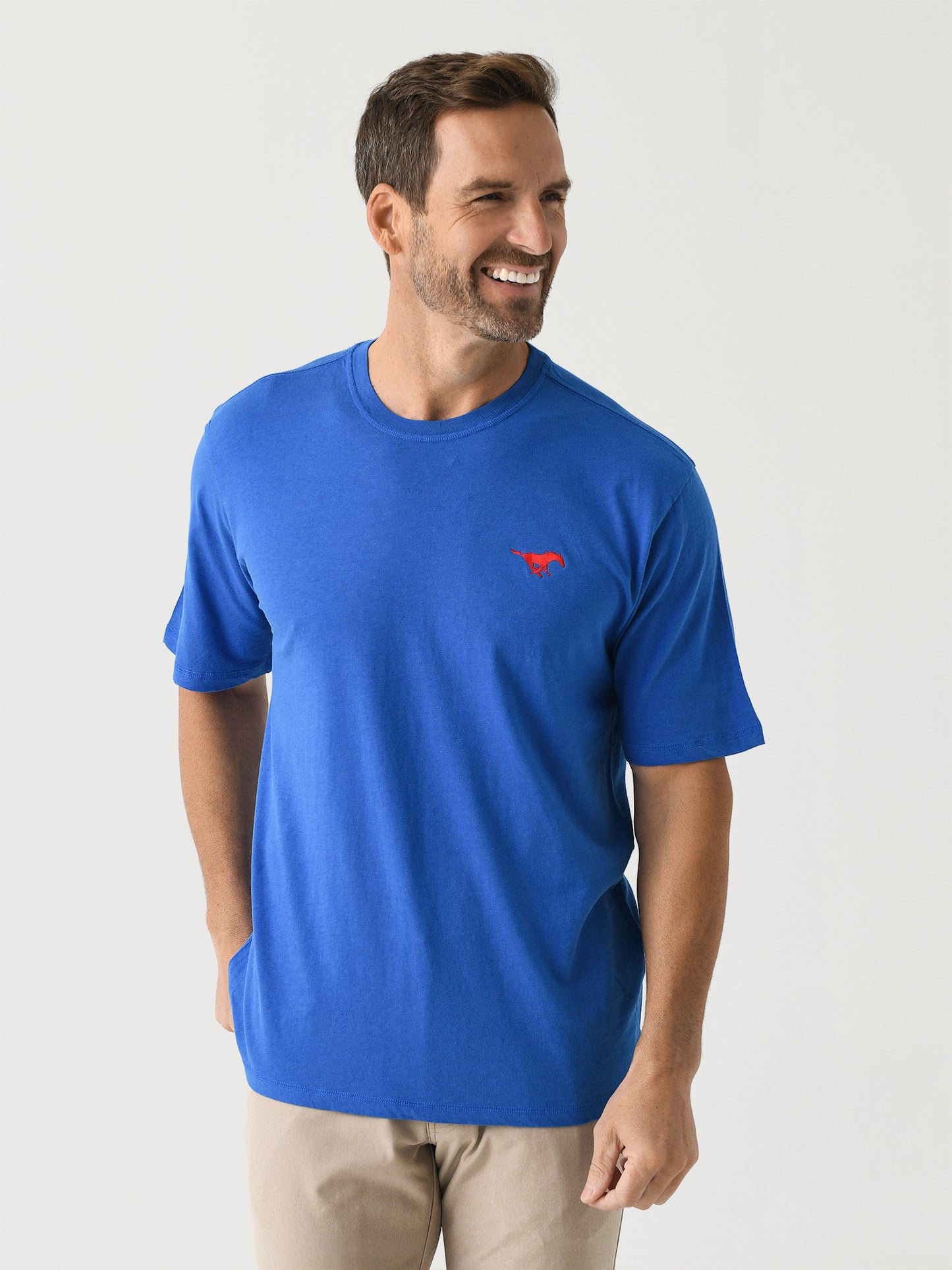 Johnnie-O Men's Collegiate Heathered Spencer Cotton T-Shirt - Saint Bernard