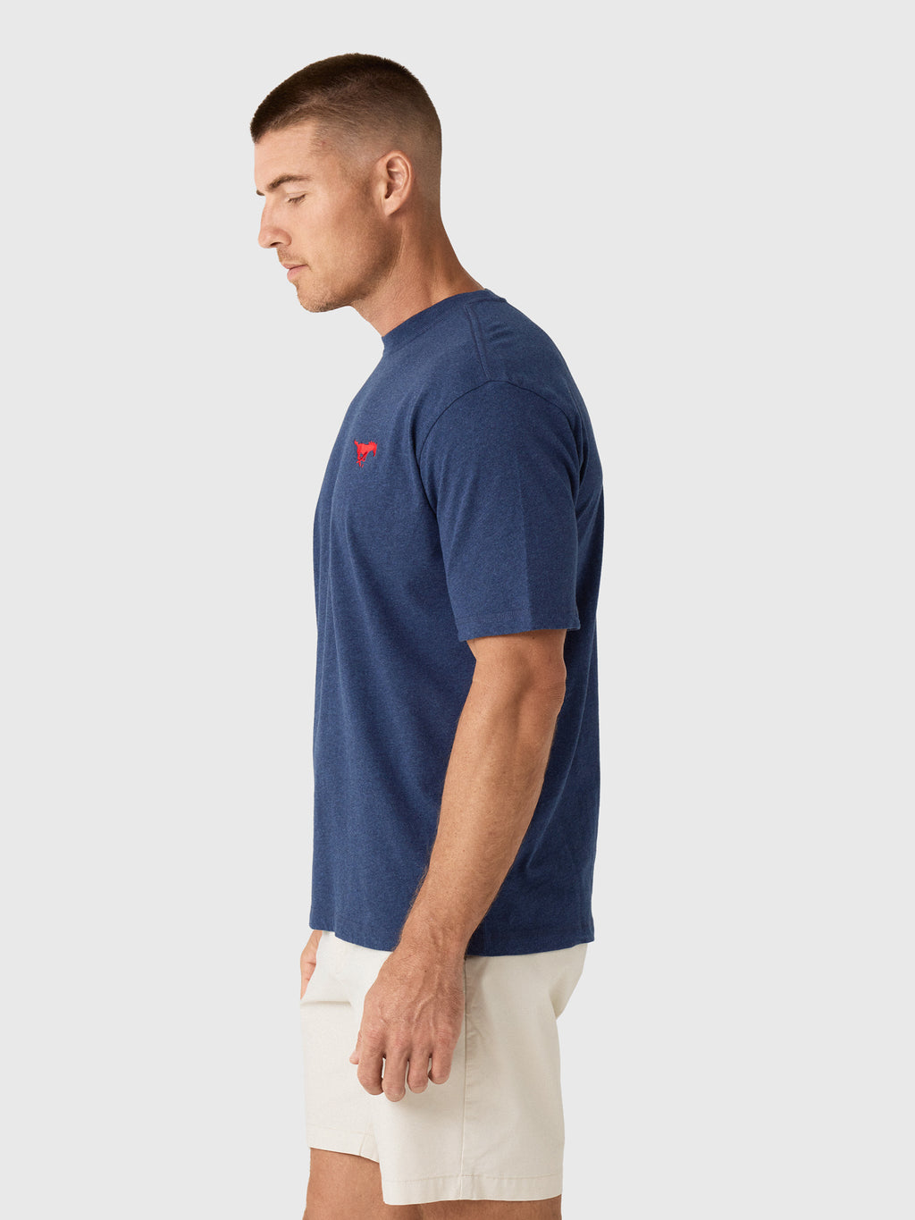 Johnnie-O Men's Collegiate Heathered Spencer Cotton T-Shirt - Saint Bernard