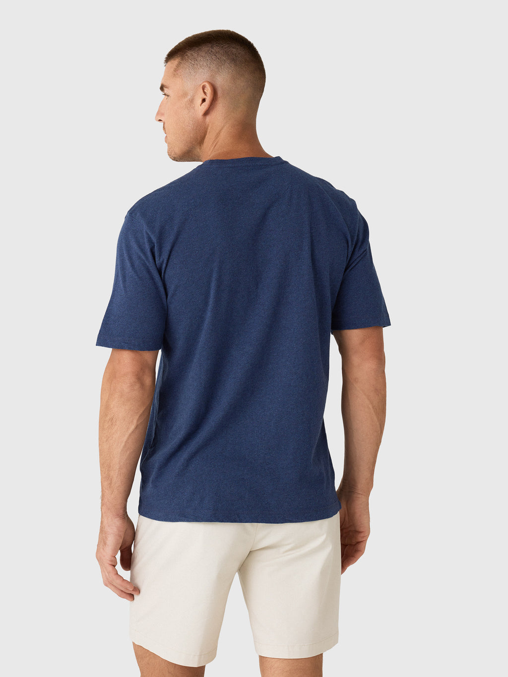 Johnnie-O Men's Collegiate Heathered Spencer Cotton T-Shirt - Saint Bernard