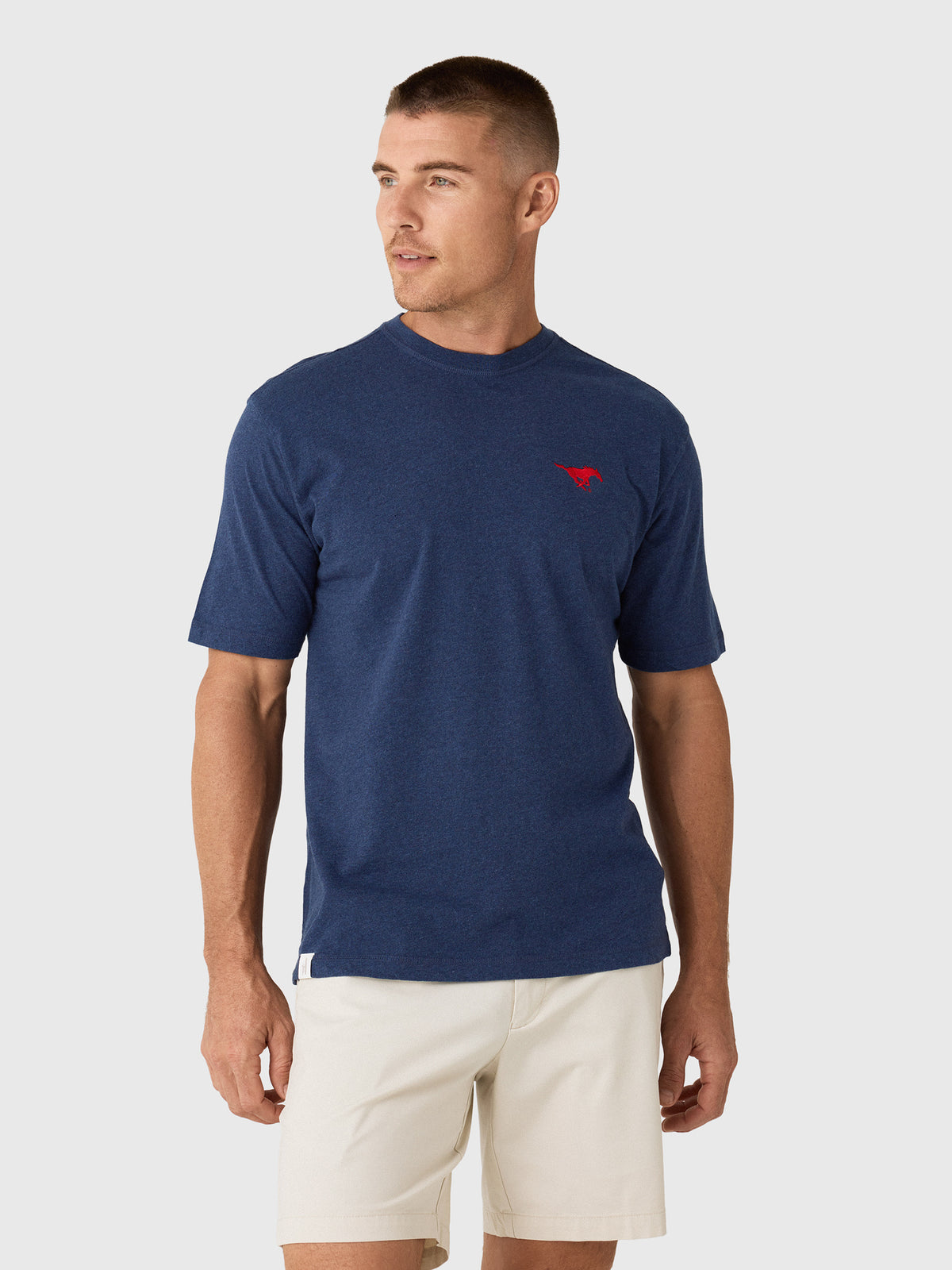 Johnnie-O Men's Collegiate Heathered Spencer Cotton T-Shirt - Saint Bernard
