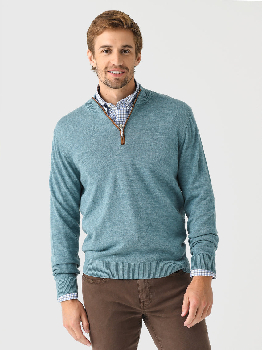 Johnnie-O Men's Raynor Merino Quarter-Zip Sweater – Saint Bernard