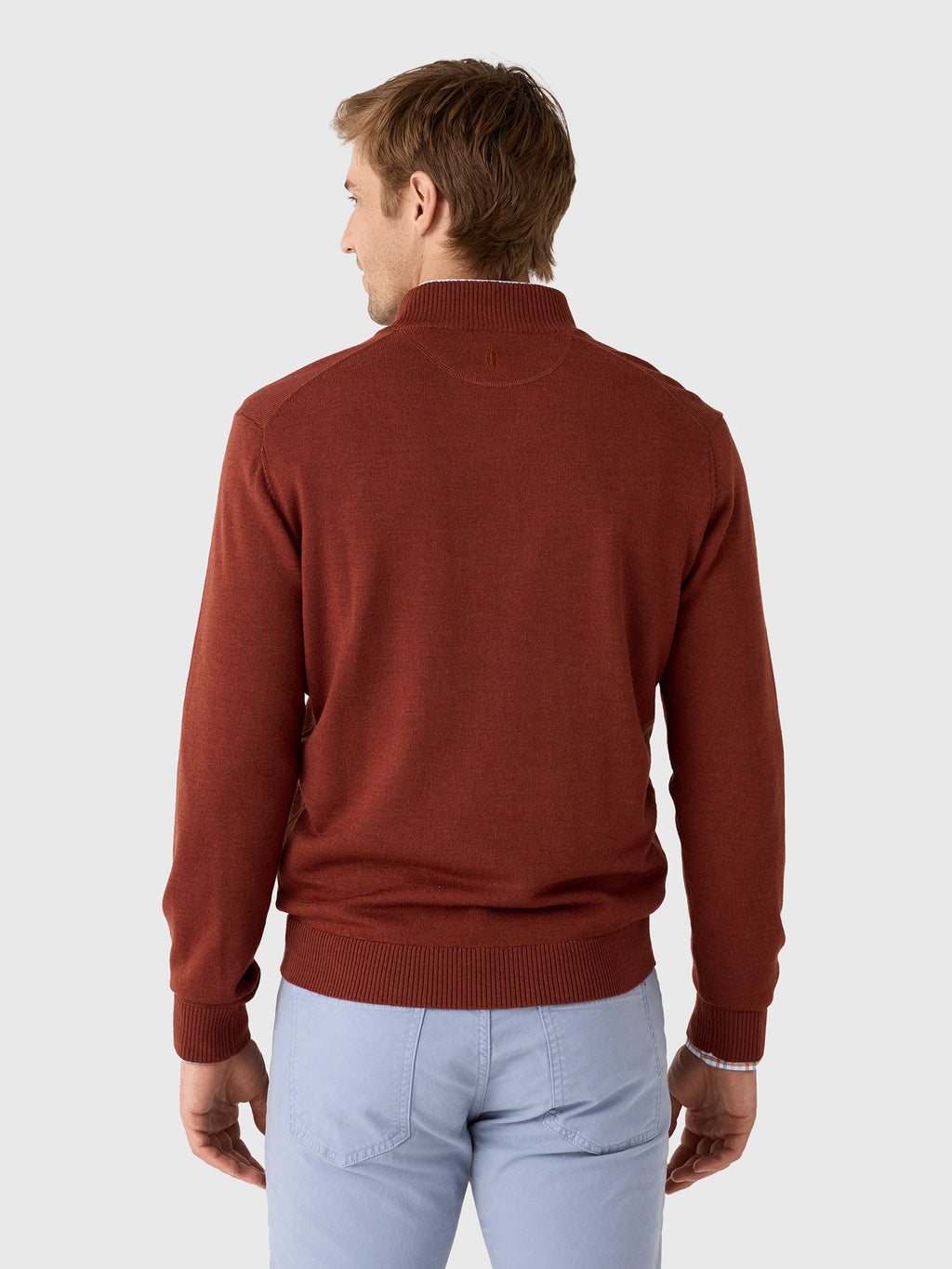 Johnnie-O Men's Raynor Merino Quarter-Zip Sweater - Saint Bernard