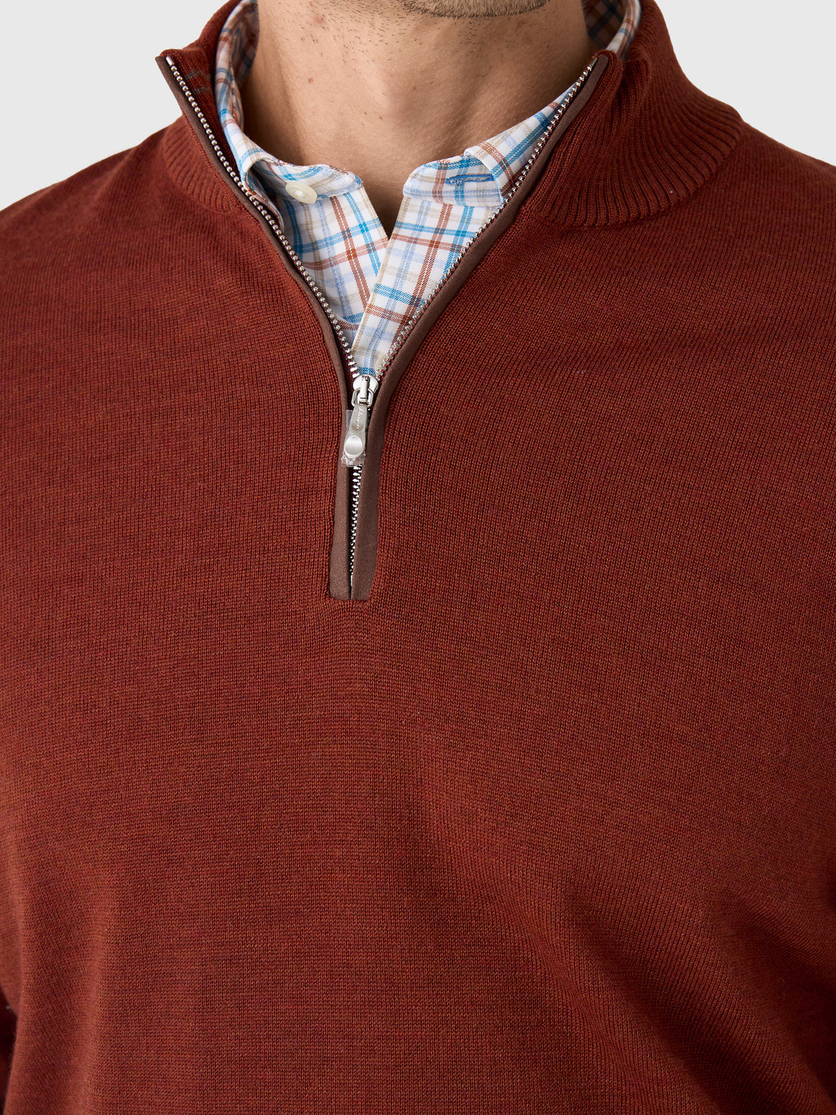 Johnnie-O Men's Raynor Merino Quarter-Zip Sweater - Saint Bernard