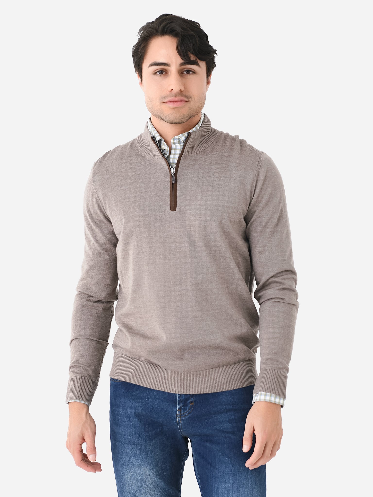 Johnnie-O Men's Baron Quarter-Zip - Saint Bernard