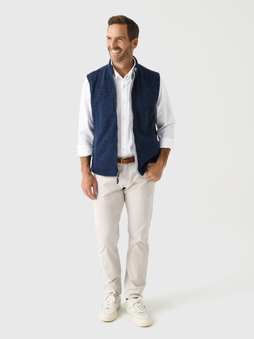 Johnnie-O Men's Denalis Double Zip Fleece Vest