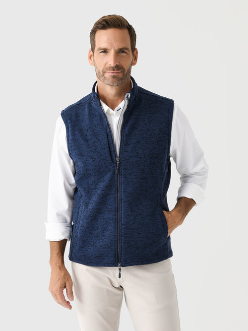 Johnnie-O Men's Denalis Double Zip Fleece Vest