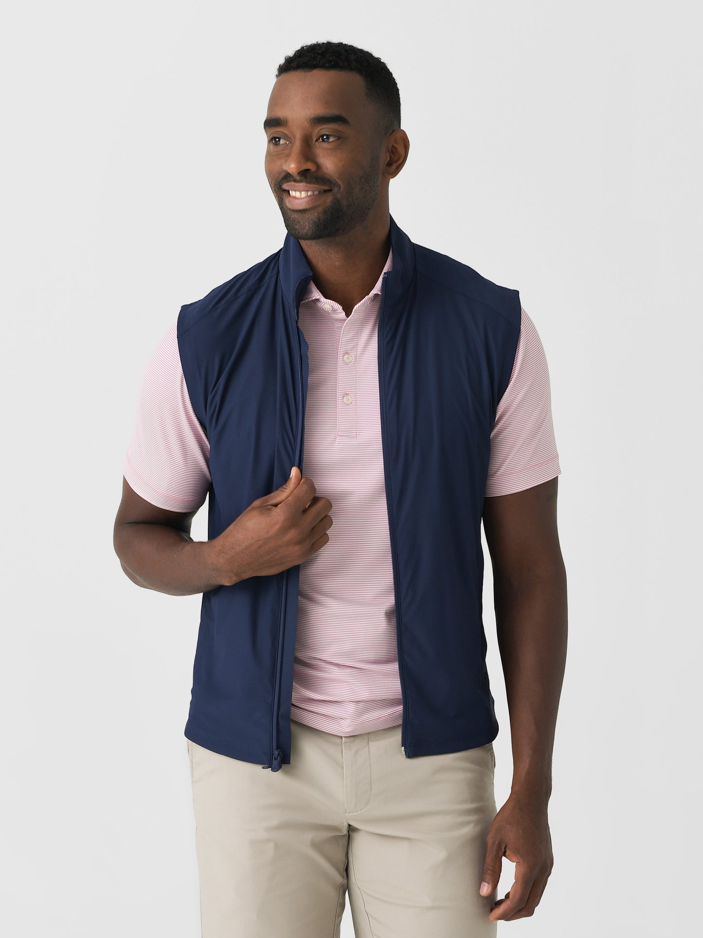 Johnnie-O Men's Zimmer Featherweight Performance Vest - Saint Bernard